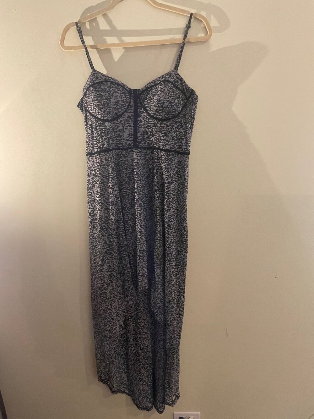 Urban Love Black Gray Printed Maxi Dress XL
